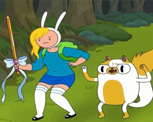 Fionna And Cake Adventure Time paint by number