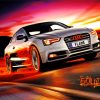 Fire Audi S5 Art paint by number