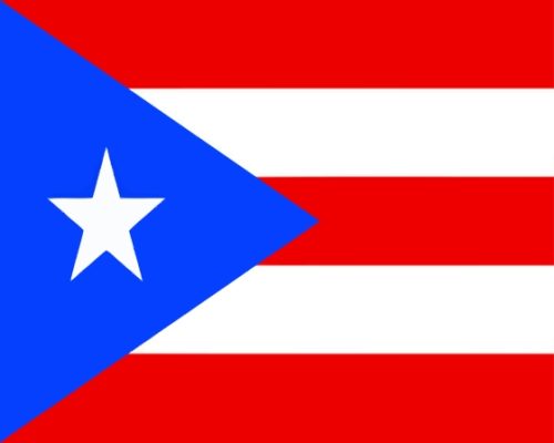 Flag Of Puerto Rico paint by number