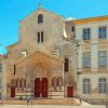 France Arles Cathedral paint by number