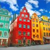 Gamla Stan Colorful Builidngs paint by number