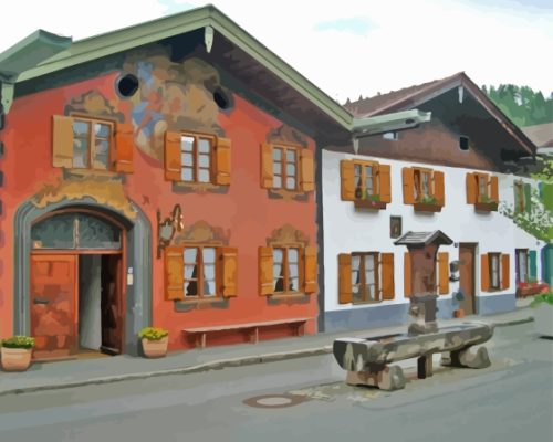 Geigenbaumuseum Mittenwald Paint by number