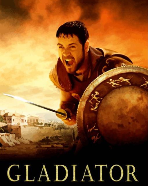 Gladiator Movie paint by number