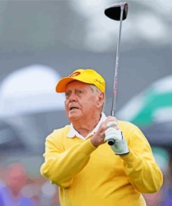 Golf Player Jack Nicklaus paint by number