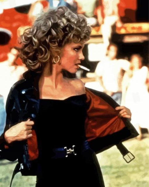 Grease Movie Actress paint by number