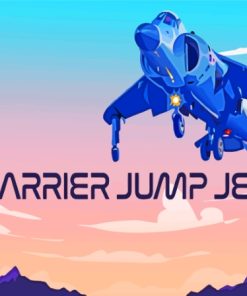 Harrier Jet Illustration paint by number