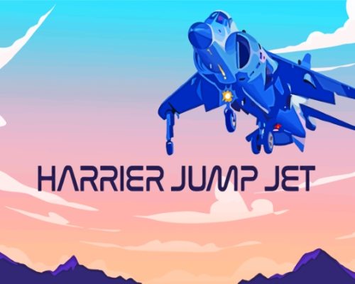 Harrier Jet Illustration paint by number