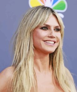 Heidi Klum paint by number