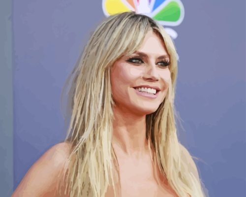 Heidi Klum paint by number