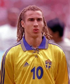 Henrik Larsson Football Player paint by number