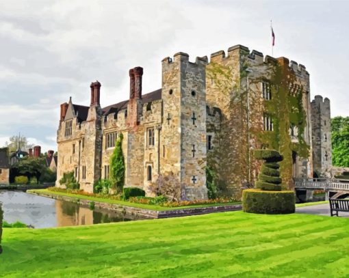 Hever Castle Kent paint by number