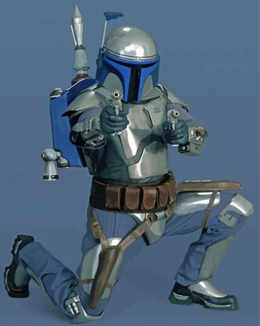 Jango Fett Star Wars Character Paint by number