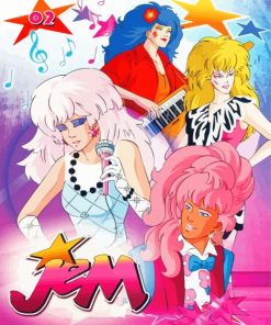 Jem And The Holograms Animated Serie paint by number