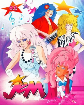 Jem And The Holograms Animated Serie paint by number