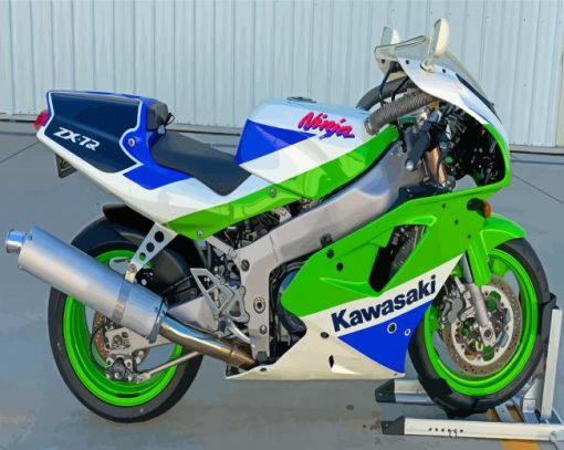 Kawasaki Ninja ZX 7R Paint by number