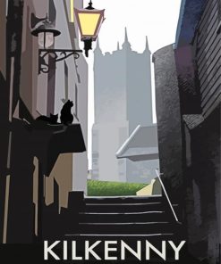 Kilkenny The Marble City Poster paint by number