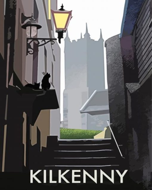 Kilkenny The Marble City Poster paint by number