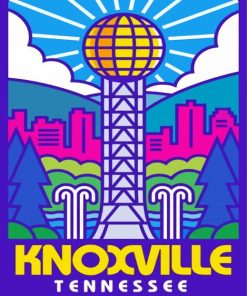 Knoxville Poster Paint by number