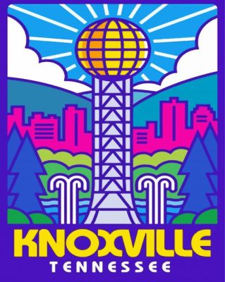 Knoxville Poster Paint by number