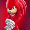 Knuckles The Echidna paint by number