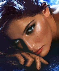 Laetitia Casta Face paint by number