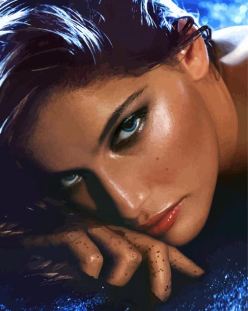 Laetitia Casta Face paint by number