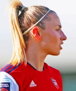 Leah Williamson Side Profile paint by number