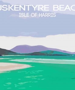 Luskintyre Isle Oh Harris Poster paint by number