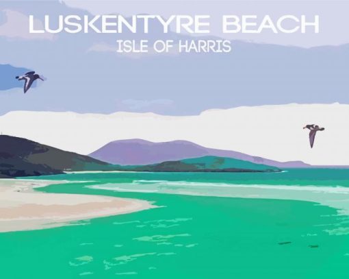 Luskintyre Isle Oh Harris Poster paint by number