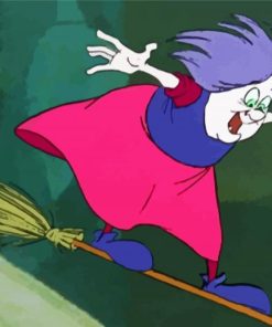 Madam Mim Disney Witch paint by number