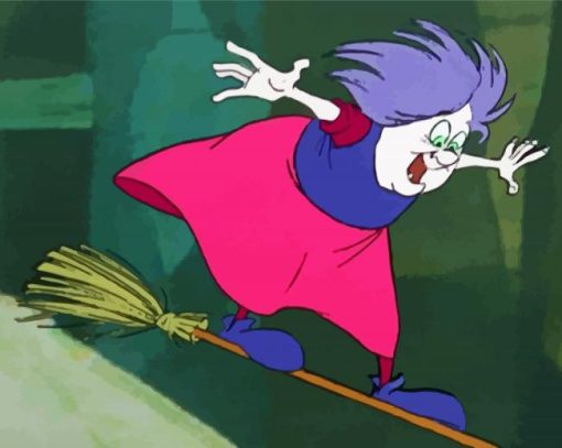 Madam Mim Disney Witch paint by number