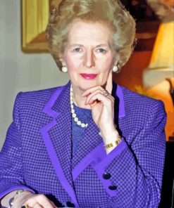 Margaret Thatcher Prime Ministre paint by number