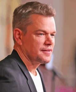 Matt Damon paint by number