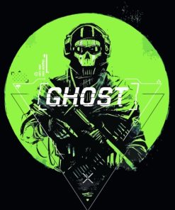 Modern Warfare Ghost Poster Paint by number