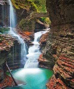 NYC Watkins Glen State Park paint by number