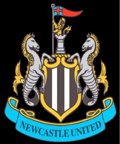 Newcastle United Football Club Logo paint by number