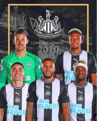 Newcastle United Players paint by number