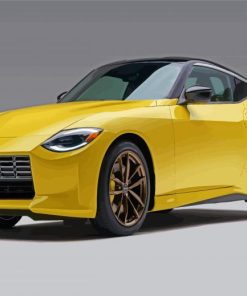 Nissan Z Sport Yellow Car paint by number