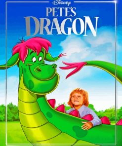 Petes Dragon Movie paint by number