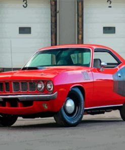 Plymouth Hemi Cuda paint by number