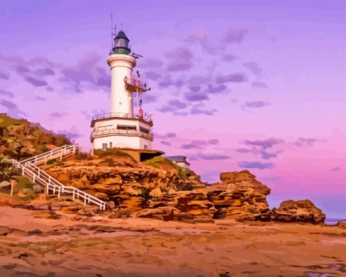 Point Lonsdale Lighthouse paint by number