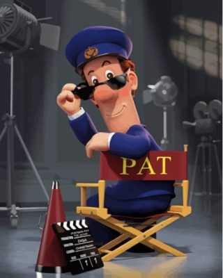 Postman Pat Movie paint by number