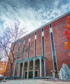 Purdue University Autumn paint by number