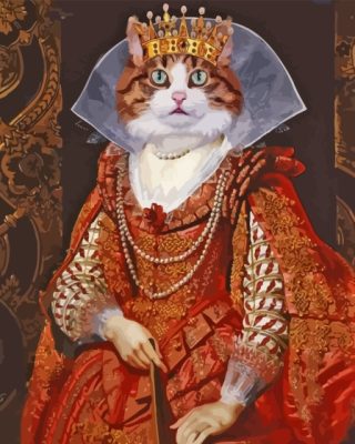 Queen Meow paint by number