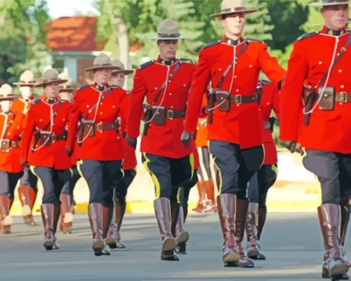 Royal Canadian Mounted Police Show Paint by number