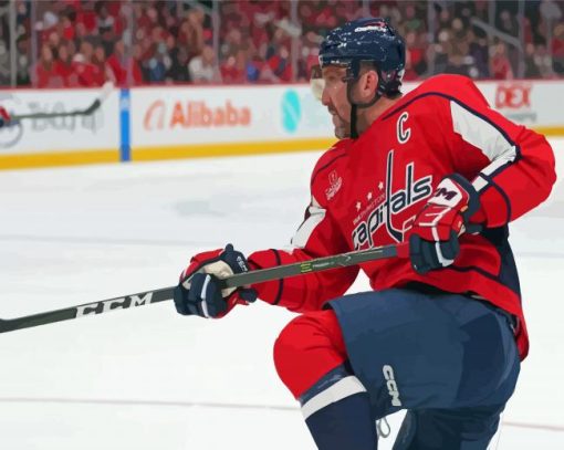 Russian Player Alexander Ovechkin paint by number