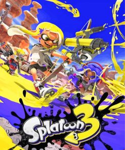 Splatoon 3 Video Game paint by number