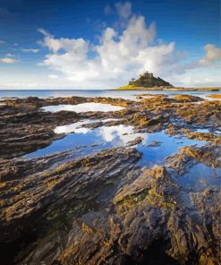 St Michaels Mount Landscape paint by number