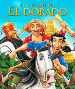 The Road To El Dorado Animated Film paint by number