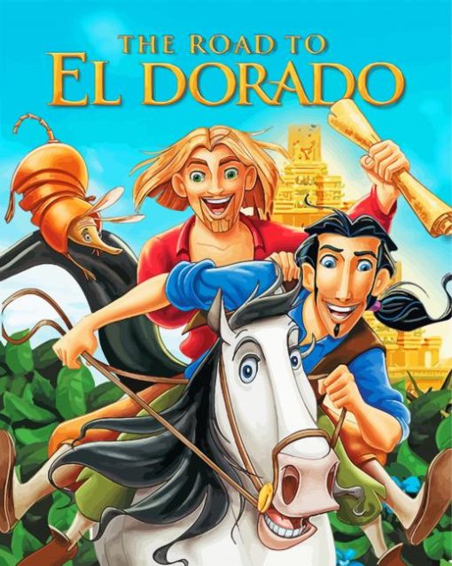 The Road To El Dorado Animated Film paint by number